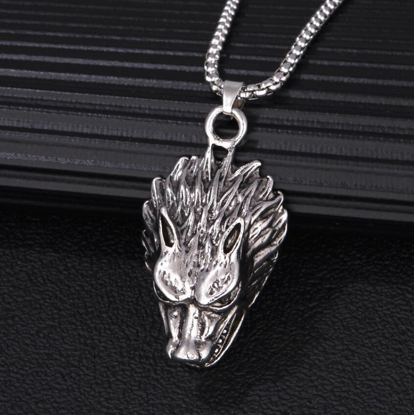 Personalized Vintage Viking Axe Men'S Titanium Steel Pendant, Necklace