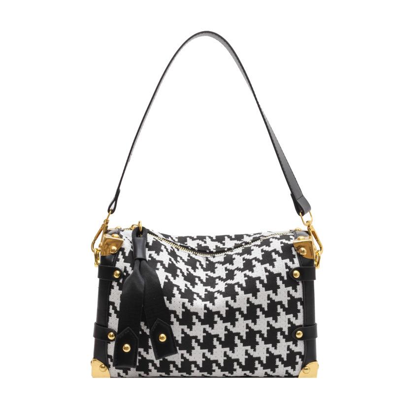 

Елітна ранньовесняна плед-сумка під пахвою на одному плечі модна жіноча сумка для приміських поїздок проста й універсальна жіноча сумка-мессенджер великої місткості