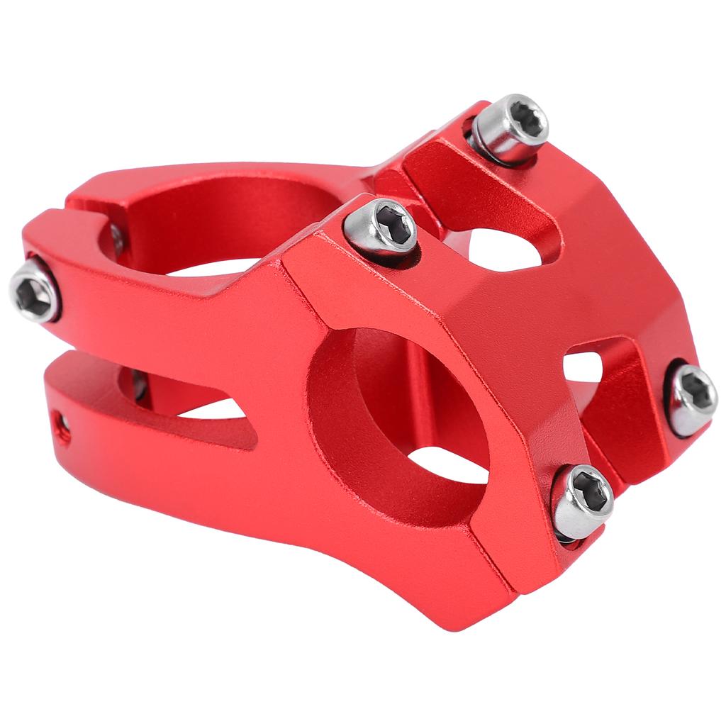 LUNJE 25.4x35MM Bike Handlebar Short Stem Riser Aluminum Alloy Bicycle Hollow StemRed