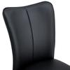 Set of 2 Black PU Dining Chairs, 89 cm High, Modern Design