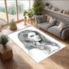Tappeto Morbido in Velluto di Cristallo per Pavimento, Tappeto Decorativo Lana Del Rey Antiscivolo, Tappetino Decorativo in Peluche per Interni