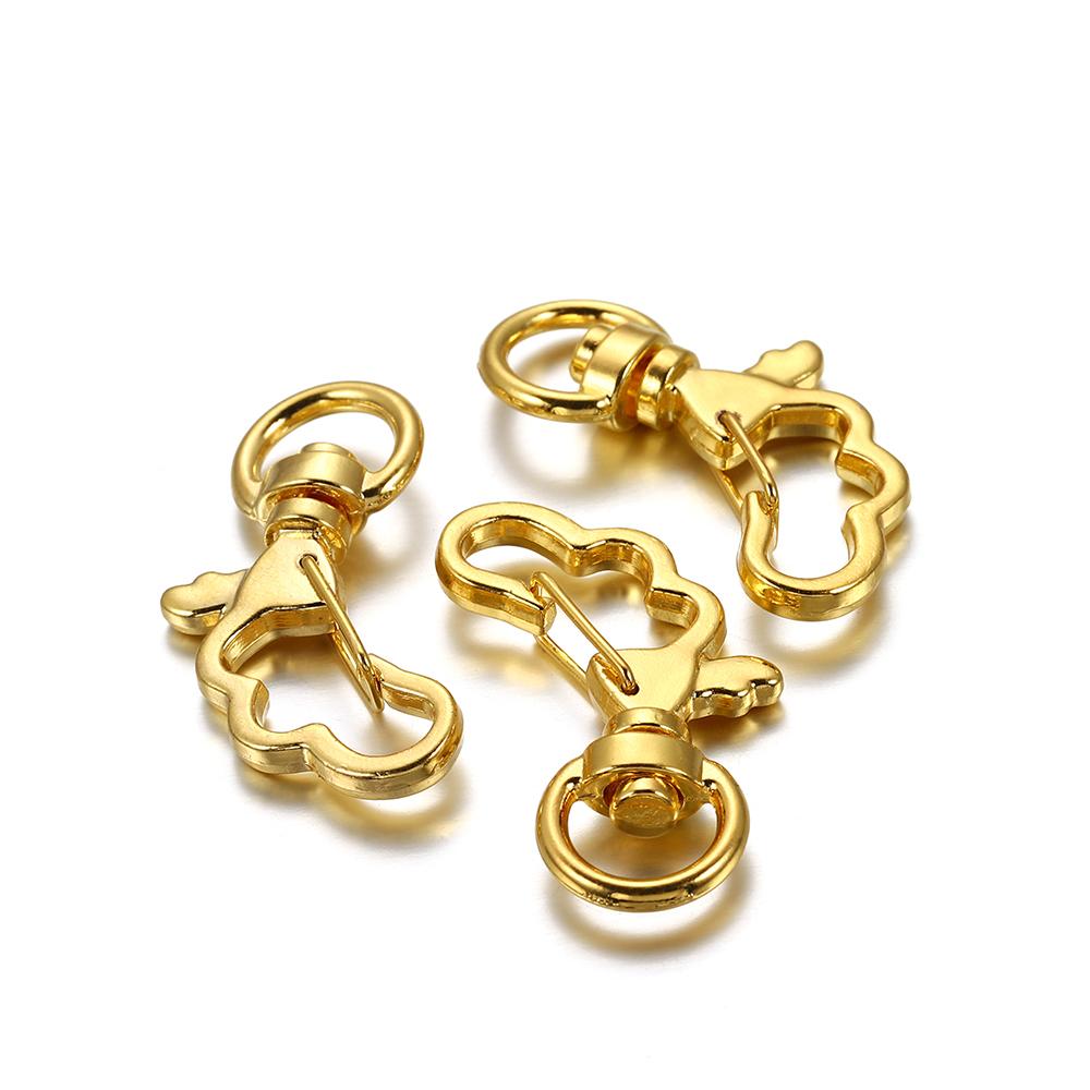 10pcs Cat Heart Snap Hook Trigger Clips Buckles for Keychain Lobster Lobster Clasp Hooks for Key Ring Clasp Jewelry Accessories