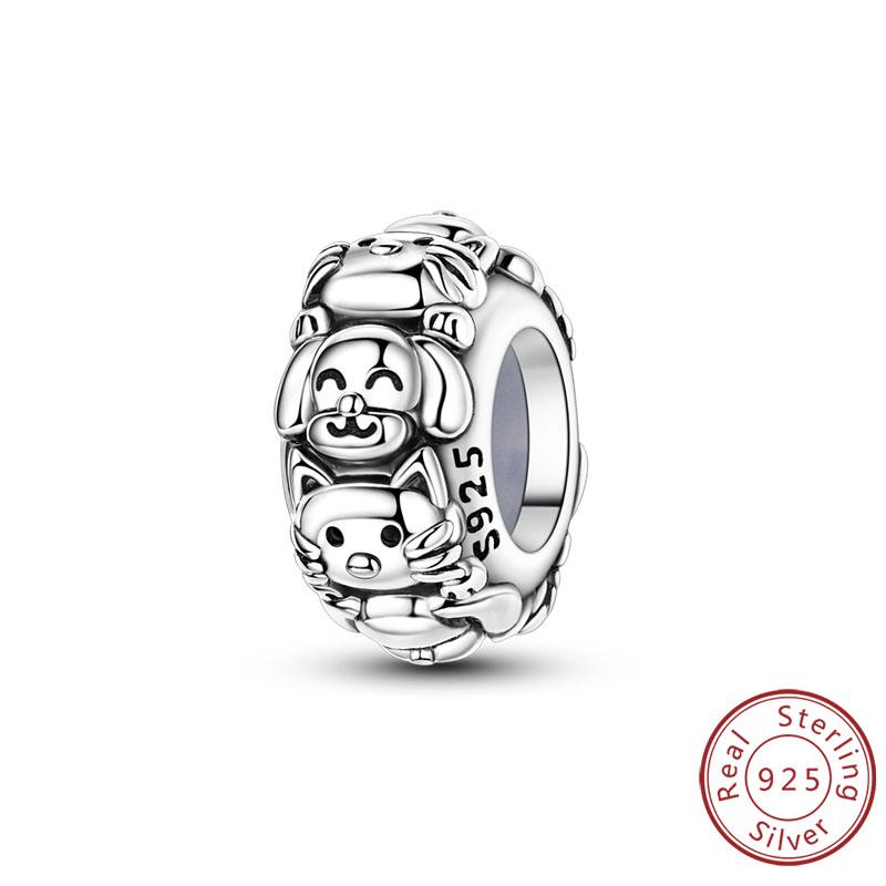 

Шармы Медь Любовь Бант Четырехлистный клевер Сердце Роза Панда Кот Шармы Бусины Подвеска Подходят для оригинального браслета DIY Ювелирные изделия