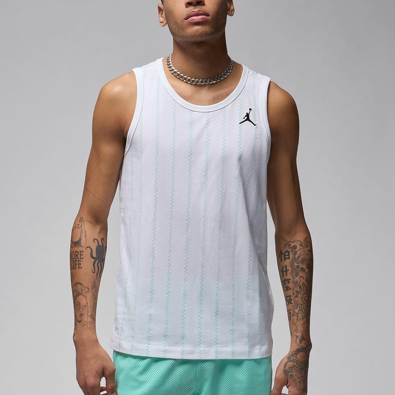 

Jordan Простой удобный жилет без рукавов с круглым вырезом, мужские топы, белый цвет FN5993-100 XL