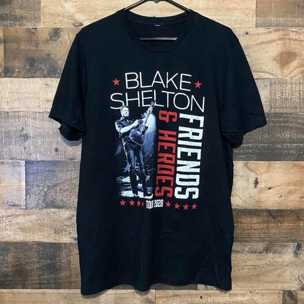 

New Blake Shelton Heros And Friends 2020 Gift For Fans Unisex S-5XL Shirt SS645 Unisex T-Shirt XL