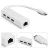 RJ45 Ethernet Adapter Type C to USB 2.0 Network 100M Accessory for WIN XP78OS XUSB 2.0 with
