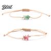 Artificial Crystal Decoration Braided Bracelet Handcrafted Adjustable String Rope Personalized