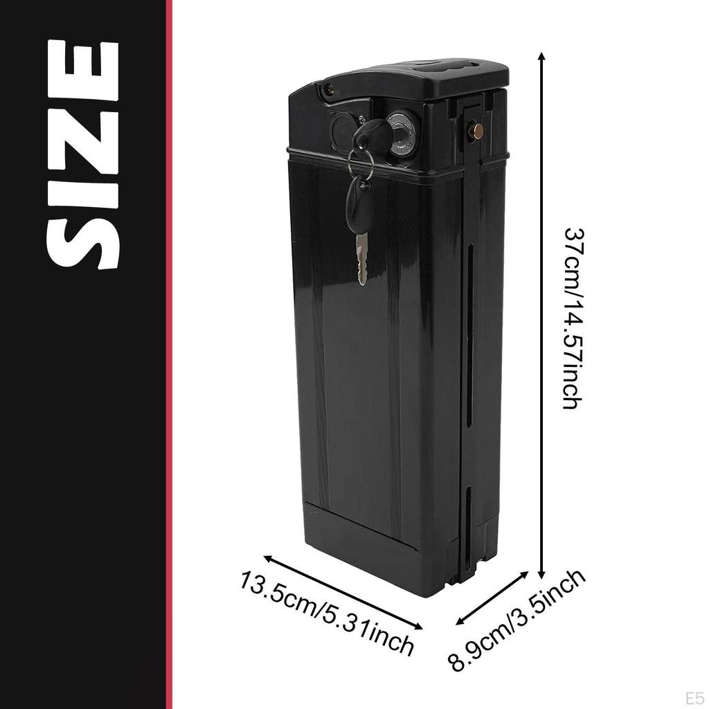 Electric Bike Battery Box 48V Replaces Easy Installation Large Capacity Holder Case Housing