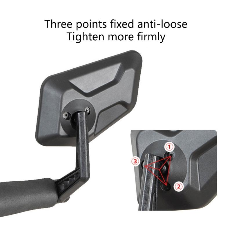 Bike Bar End Looking Glasses Adjustable Handlebar Rearview Looking Glasses Wide Angles Safety Looking Glasses for Electric Bike Riding Cycling