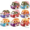 4pcs Fast Food Alloy Cars Dessert Cartoon Food Metal Cars, Children's Toy Decoration, Halloween and Christmas Gift for Boys and Girls