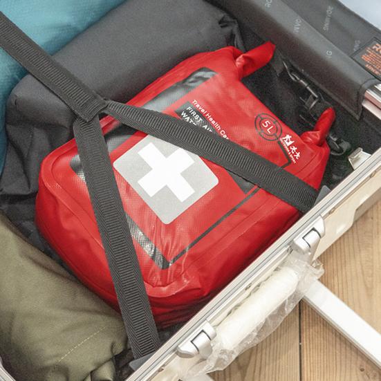 Borsa di Primo Soccorso d'Emergenza 5L Impermeabile Grande Capacità Portatile Zaino da Viaggio Campeggio Escursionismo Zaino da Trekking Arrotolabile Organizer per Essentials di Primo Soccorso Custodia di Stoccaggio