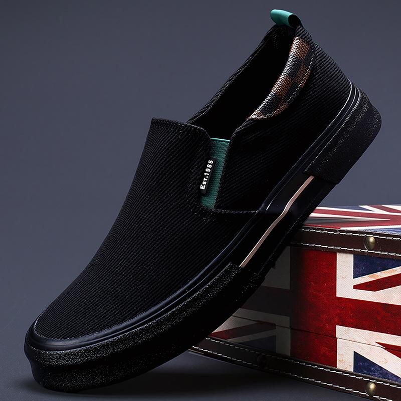 New Spring Mens Shoes Korean Versatile Trendy Casual Mens Canvas Shoes Design Low Top Flat Shoes