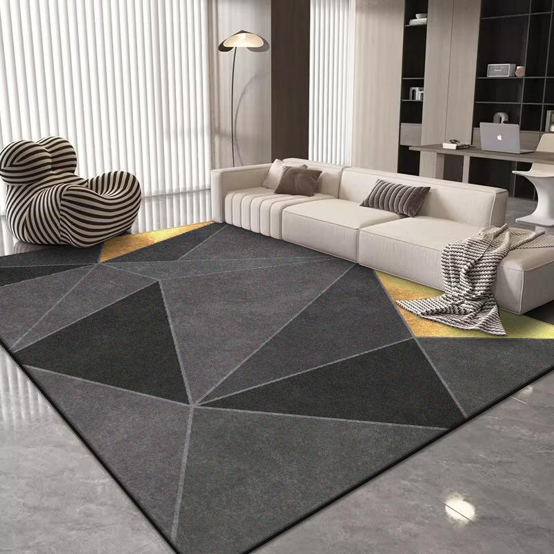 Modern Geometric Carpet for Living Room Modern Luxury Decoration Home Rugs for Bedroom Big Size Non-slip Easy Cleaning Floor Mat