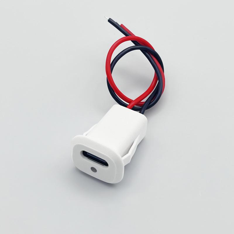 

2P разъем типа C с лампой прямого давления типа гнездо электромобиля с кабелем белый