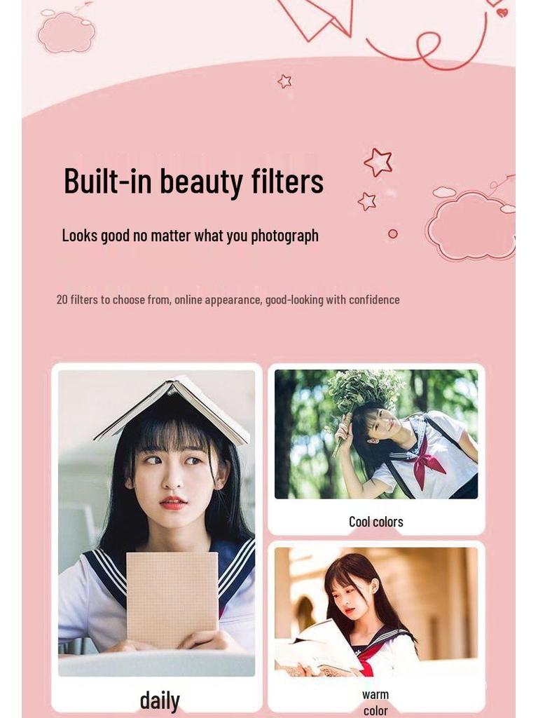 Compact HD Digital Selfie Camera for Students