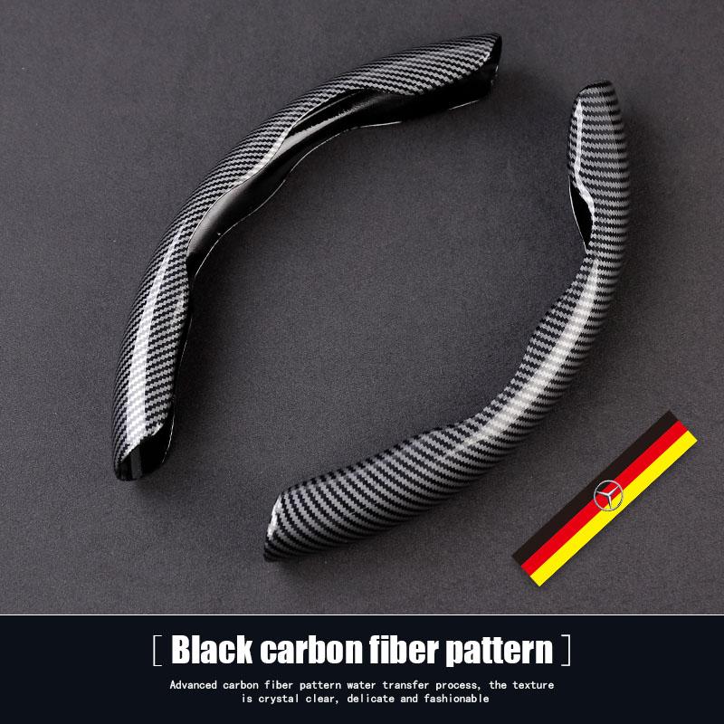 

GLC GLB Car Steering Wheel Cover Carbon Fiber Steer Handle Accessories For Mercedes Benz AMG GLE GLS CLS GLC CLA GLA GLK ML C19