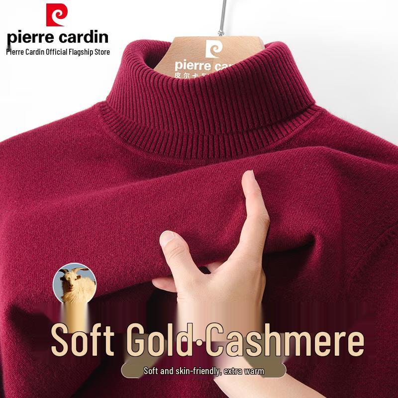 Pánský svetr s rolákem z čistého kašmíru Pierre Cardin