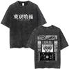 Anime Tokyo Ghoul Kaneki Ken Vintage Washed Tshirt Men Women Cartoon Retro Oversized T Shirts Male Gothic Rock S Streetwear