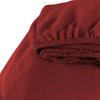 Fitted Sheet 180x200 Jersey FLEXIBLE Soft Burgundy Polish