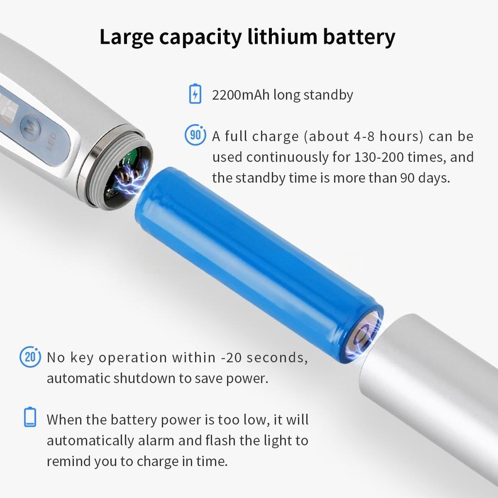 Cordless Portable Dental LED Cure Curing Light 2000mw Oral Material Curing Tool Handheld Dental Restoration Equipment