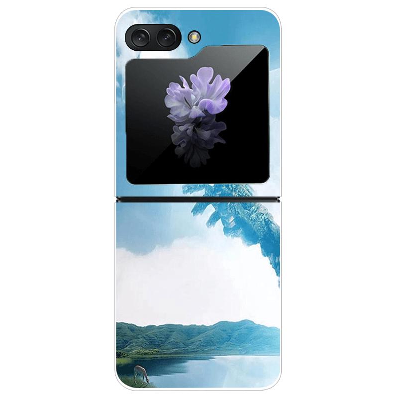 For Samsung Z Flip7 Hard Case ZFlip7 5G Transparent PC Phone Cases For Galaxy Z Flip 7 Fashion Cartoon Clear Protective Fundas