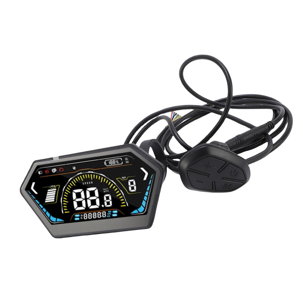 UKS6 Electric Bike LCD Display Meter Color Display Electric Scooter Control Panel Cycling Computer with SM Connector