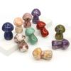 1.5" Natural Crystal Mushroom Gem Quartz Mushroom Mineral Healing Reiki Home Decoration Diy Crafts Gift Aquarium Stone