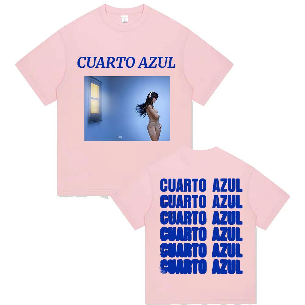 Aitana Cuarto Azul Tour T-shirt Men and Women Summer Cotton Y2K Clothing Casual Fashion Round Neck Short Sleeved Tee