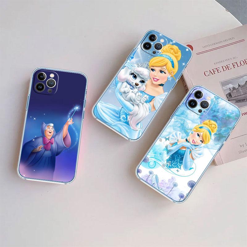 Cinderella Transparent Phone Case for Motorola Moto G7 G8 G9 G84 G85 G73 G24 G15 Z2 Play Power Plus