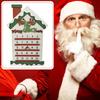 Christmas Calendar Countdown Wooden Festive Ornaments Advent Gift By Christmas