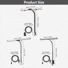 Home Office LED Desk Lamp Double Head Stepless Dimming Eye-Caring Reading Lights 3 Color Mode Flexible Adjustable PC Table Lamps