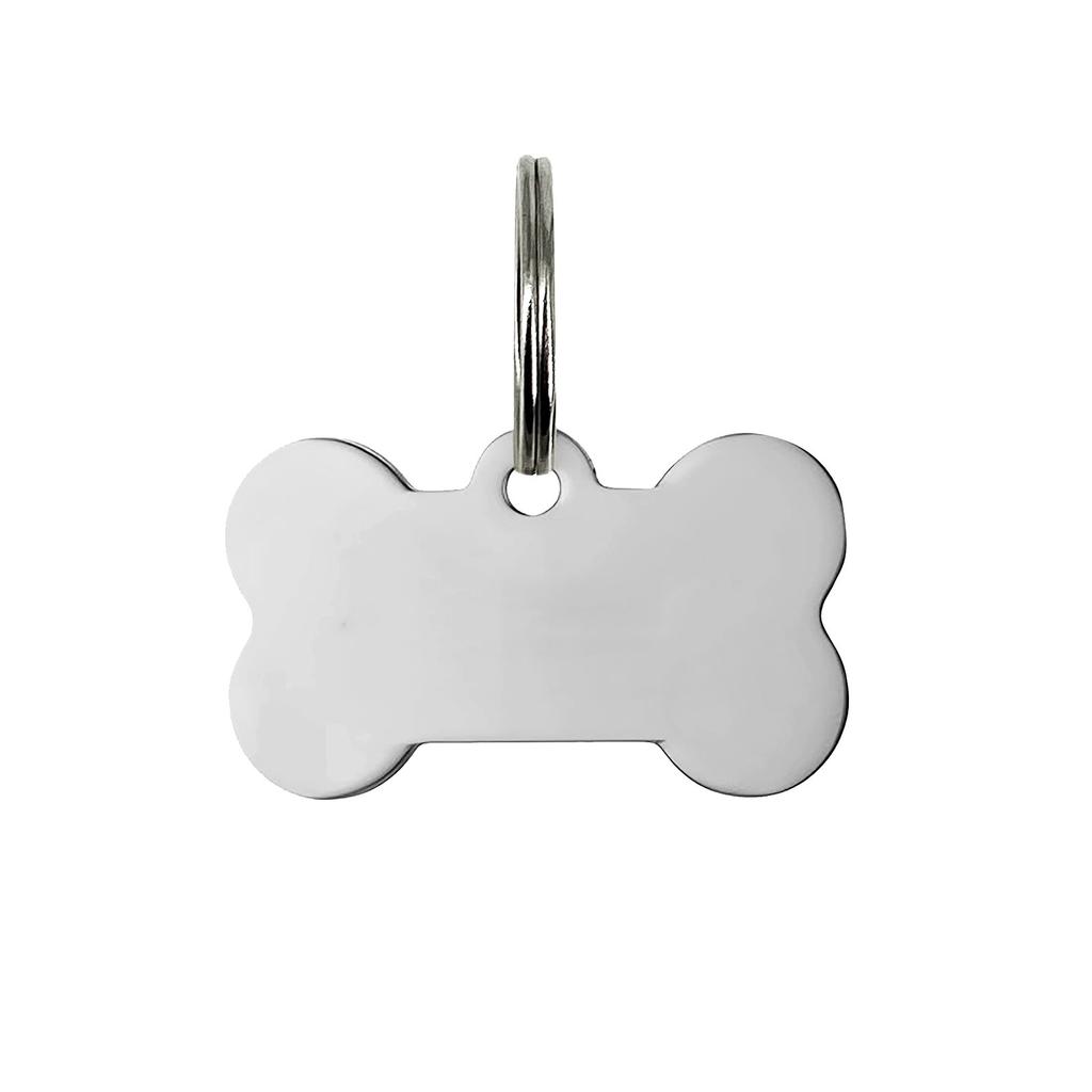 Haustierhalsband-Anhänger Schlüsselanhänger Anhänger Edelstahl Urlaubsgeschenk kleines Geschenk gravierter Metallanhänger