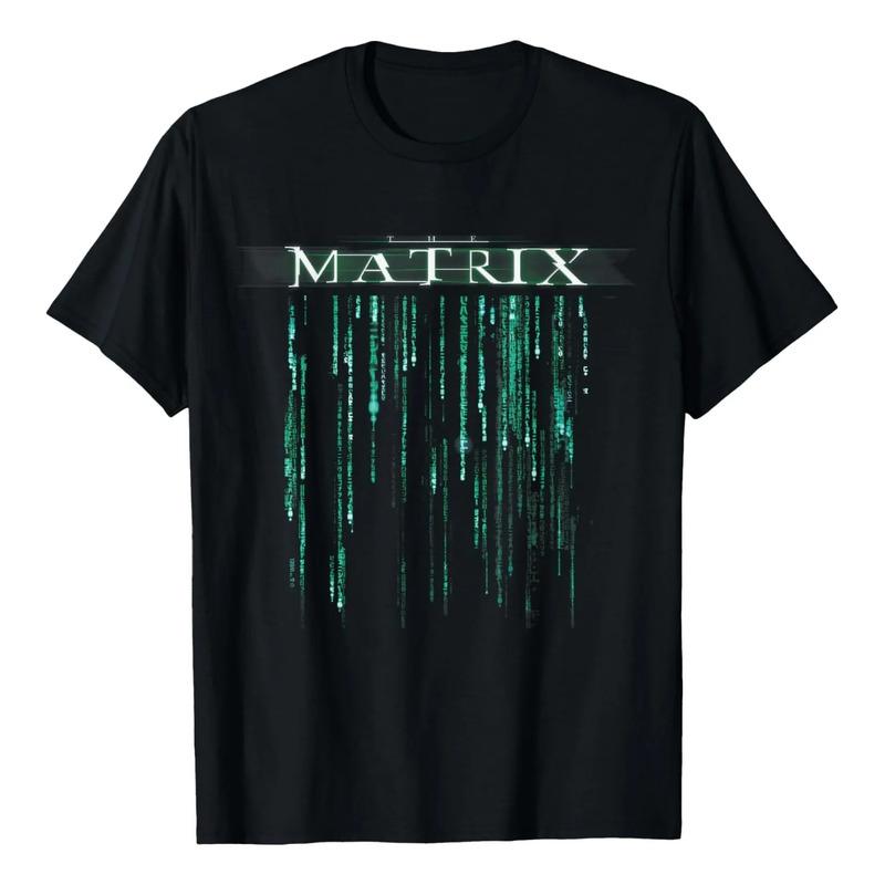 Camiseta The Matrix - Falling Code Con Logo S