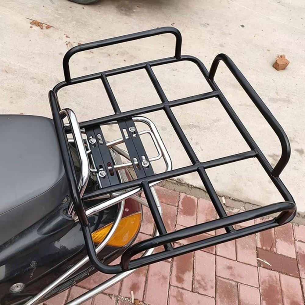 Rear Grille Loading Food Delivery Box Rack Black Freight Rack For Motorcycle Electric Bicycle