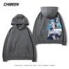 League of Legends LOL Lingluo Puppe Gwen Print Herren Kapuzensweatshirt Herbst und Winter Outdoor Plus Samt Locker Erwachsene Oberteile