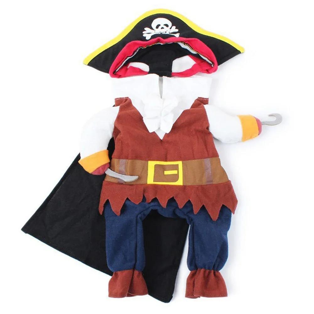 Halloween Pet Costume Fun Little Dogs Cats Pirate Suit Role-playing Clothes Small and Medium-sized Dog Clothing Pet Supplies