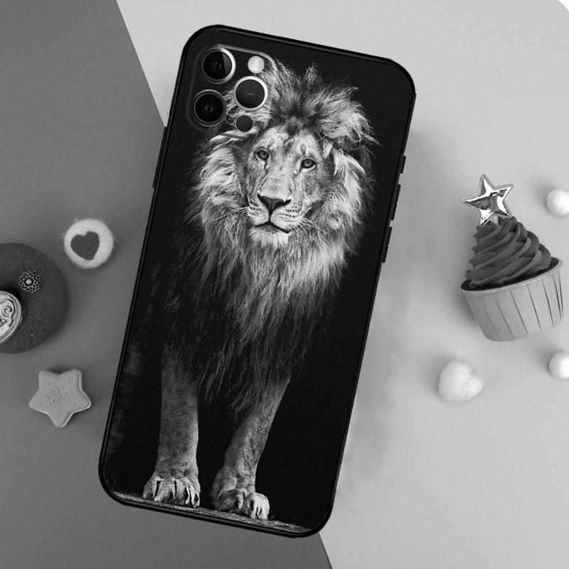 Leopard Tiger Lion Animal Phone Case For iPhone 17 16 14 13 12 11 15 Pro Max 12 13 Mini 16E 17 Air Shockproof Cover