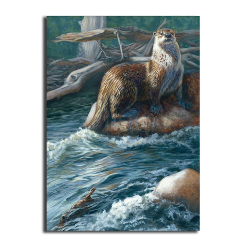 

Полный 5D Diy Алмазная картина Морской лев Алмазная вышивка Полный лежал вышивка крестом Домашний декор Подарок ручной работы