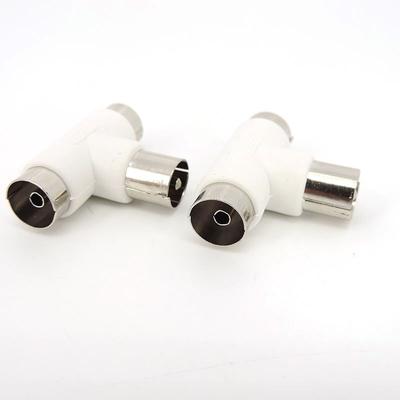 T-Typ 2-Wege-TV-Splitter Antenne Koaxialkabel TV Stecker auf 2x Buchse Antennenstecker Adapter