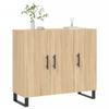 VidaXL Buffet chêne sonoma 90x34x80 cm bois d'ingénierie 828135