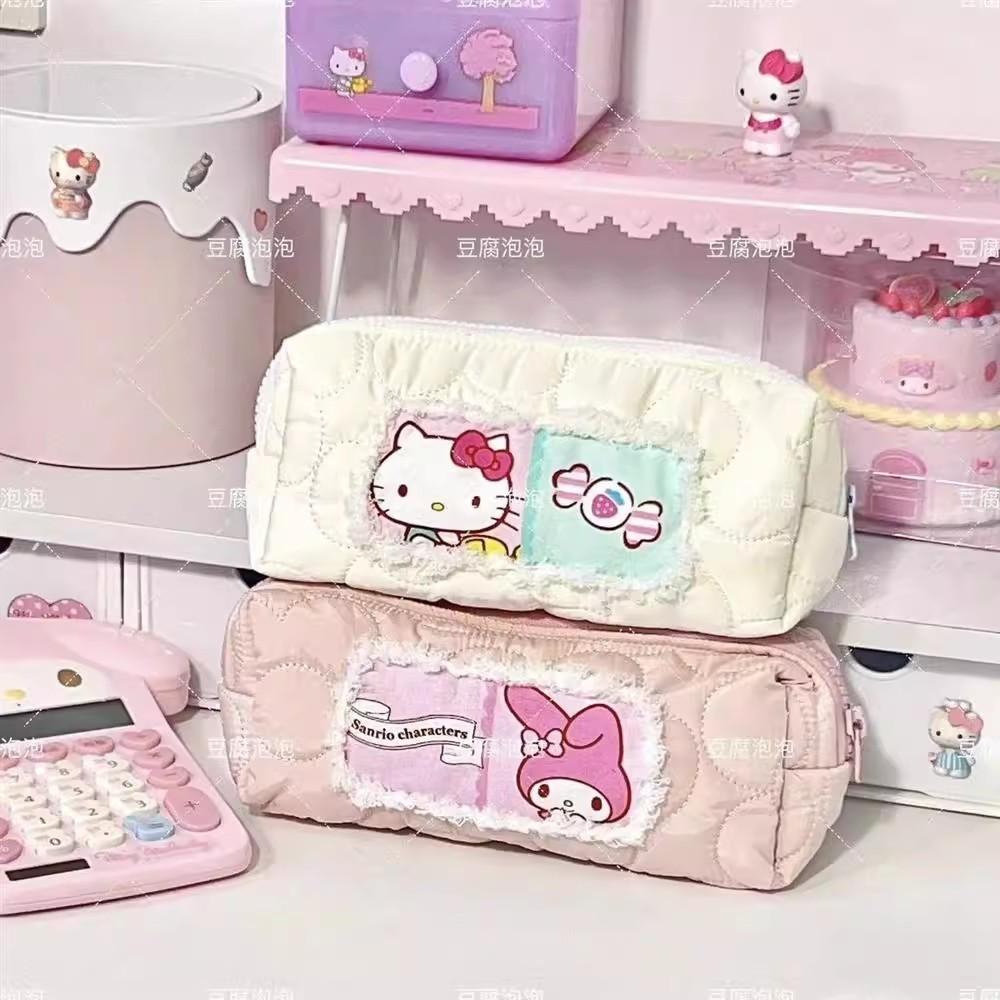 Cinnamoroll And Melody Design Pen Case With Large Capacity For Girls And Students