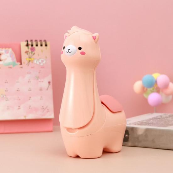 Alpaca Small Table Lamp LED Soft Light Adjustable Brightness USB Powered Folding Design Portable Desk Lamp with Pen Holder