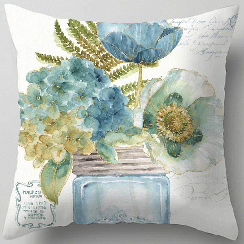 Home Decor Floral Patterns: Cherish Every Moment Pillow Covers Pattern Cushion Cover Suitable for Sofa Bedroom Car Pillow Cover