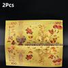 1/2Pcs 2027 Lunar New Year Goat Gold Foil Ornament with Case Collectible Zodiac Decor for Home Display Souvenir Gift