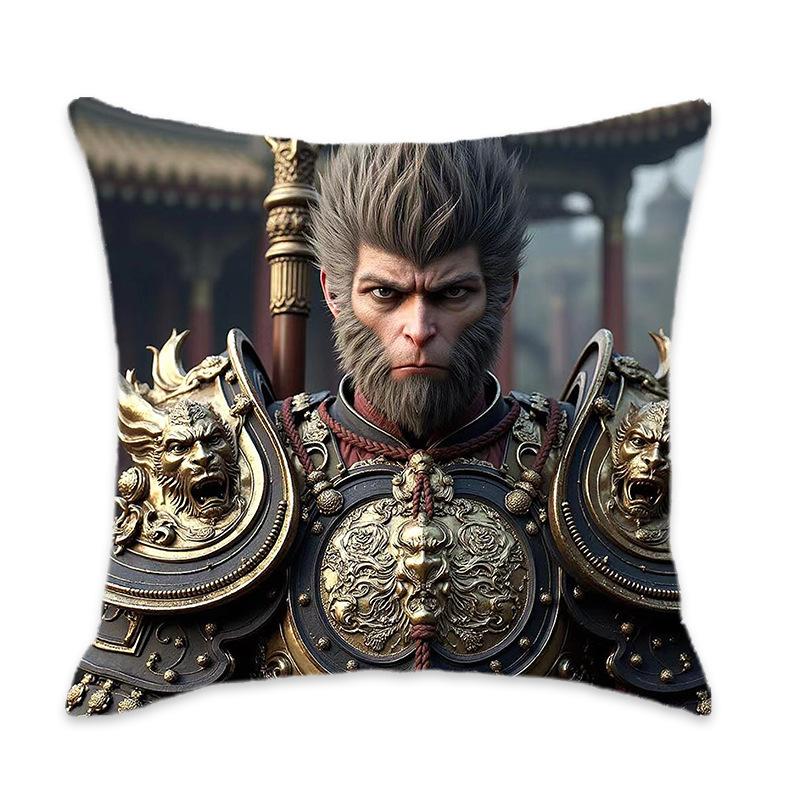 Kissen der New Black Myth Wukong Serie Bequem und weich Auto Zuhause Schlafzimmer Nachttischkissen Kissen