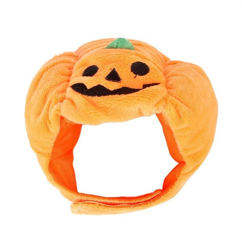 Pet Hat Halloween Funny Pumpkin Hat Cute Pet Animal Costume Personality Cute Hat Turn Headgear Dog Cat