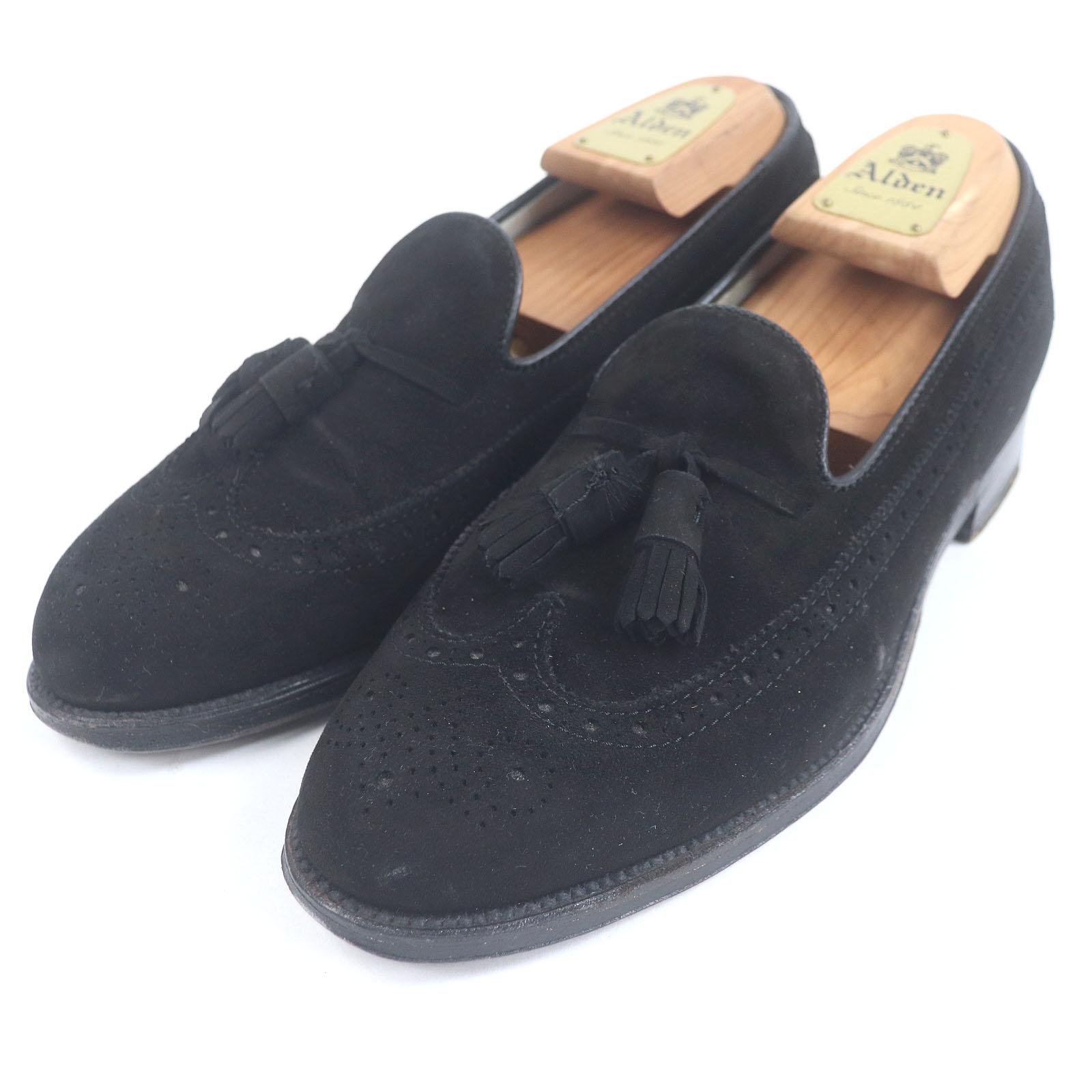 

ALDEN loafers UNITED ARROWS special order wingtip medallion tassel black 7.5 Used