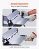 Box and Pan Brake, 305 mm/12 inch Sheet Metal Bending Brake, 20-Gauge Mild Steel Capacity, 0-135 Degree Adjustable, Metal Bender Machine with 5