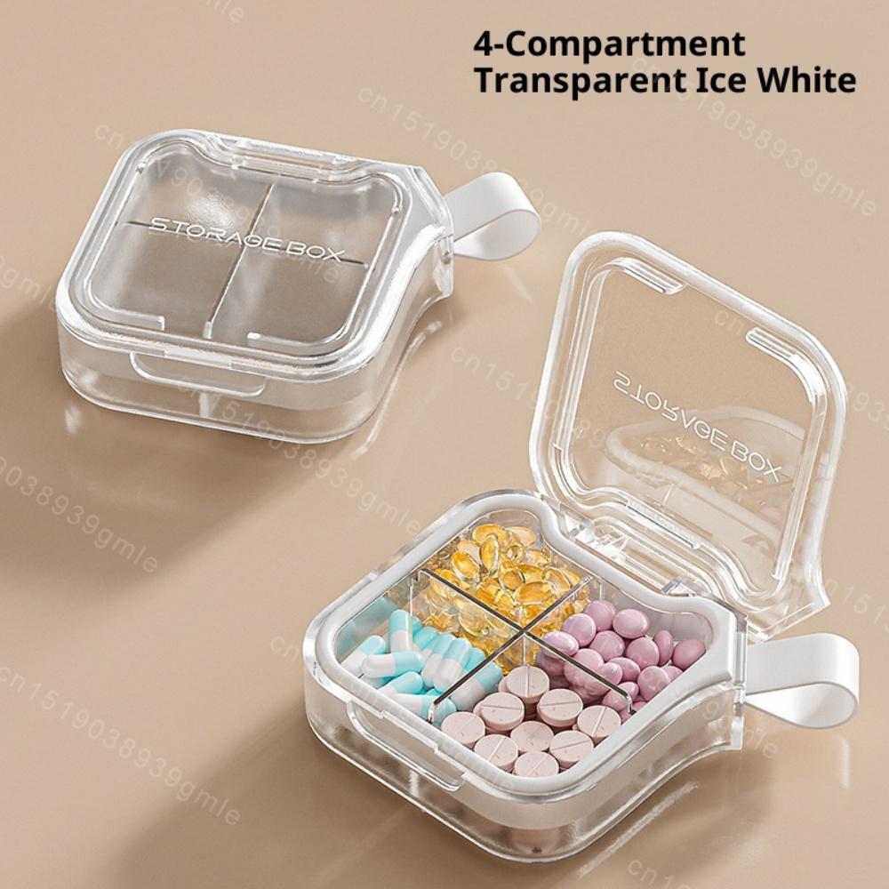 Travel Waterproof Medicine Organizer Small Pill Box Pill Case Pill Organizer Purses Compact Travel Medicine Holder for Vitamins