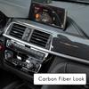 For BMW 3 4 Series F30 F31 F32 F34 2013- Carbon Fiber Central Dashboard Strip Trim+Left Air Vent Outlet Cover Trim
